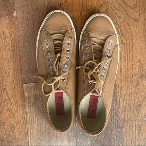 John Varvatos Rare Bootleg Leather Low Top Sneakers Size 15